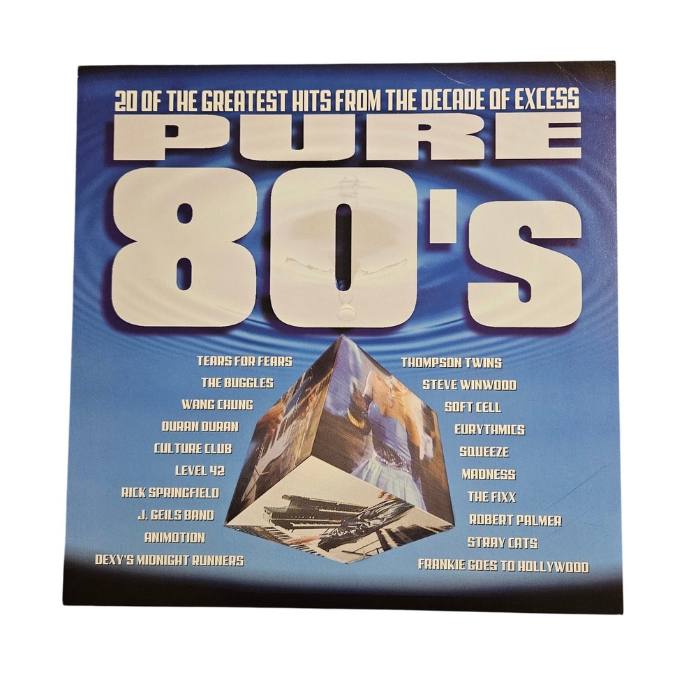 Pure‎ 80's Album 1999 Promo Flat Album Poster 12x12 Double Sided Universal Music